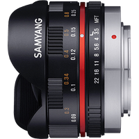 Samyang 7.5mm f3.5 Fisheye Lens - Micro 4/3rds Fit